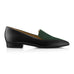 Ana Green Loafers Suede Leather Zurbano